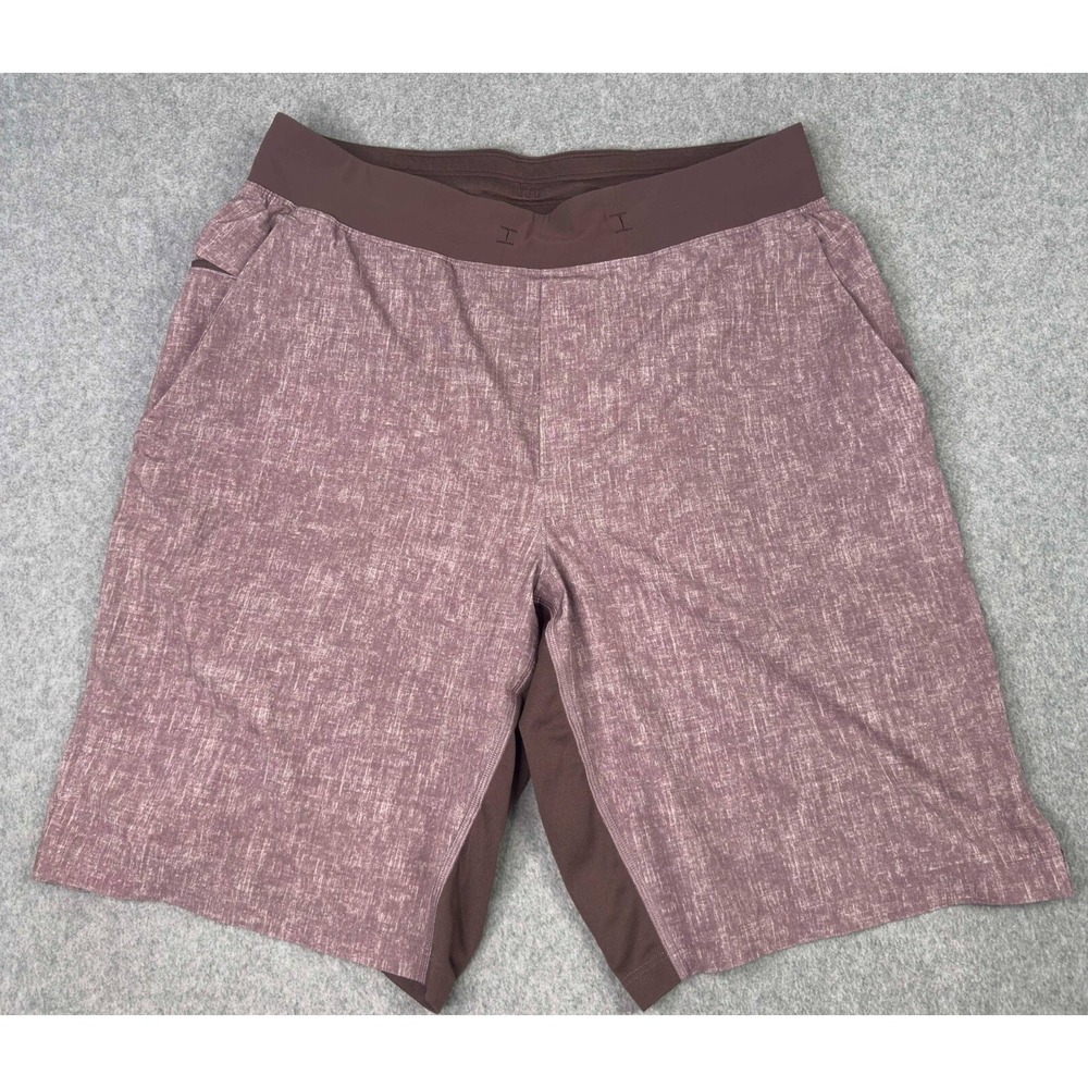 Lululemon Shorts T.H.E. 9" Men's Size M Linerless Training Gym Heather‎ Red